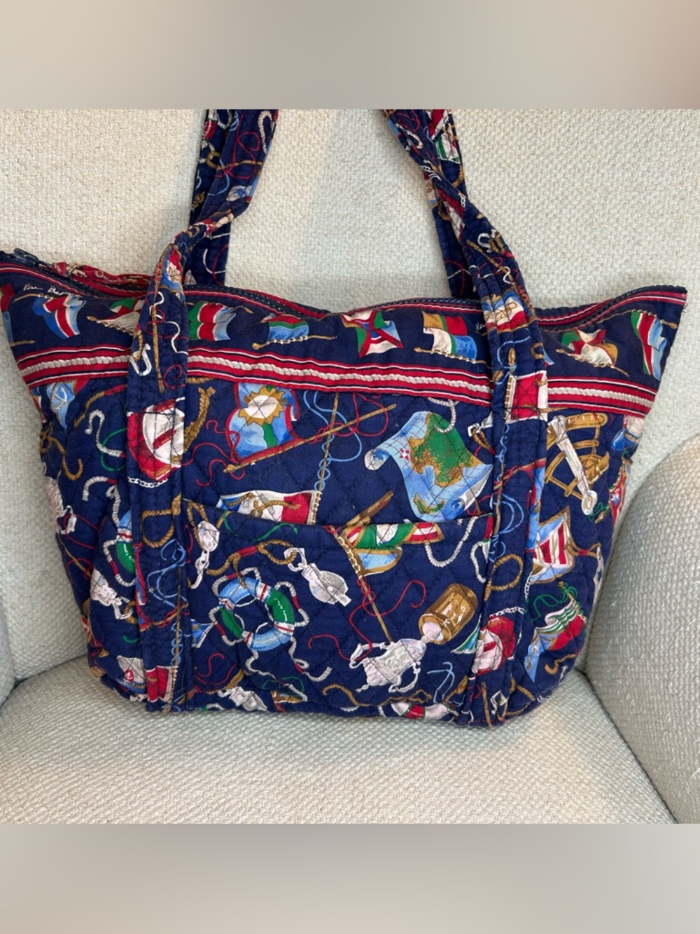 Vera Bradley Nautical Print paddy Tote Bag